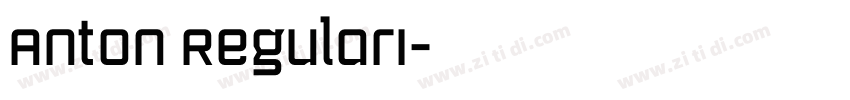 Anton RegularI字体转换